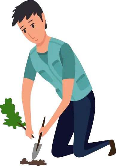 Thunder Lawns Worker Thunder Lawns lawn care specialist weeding